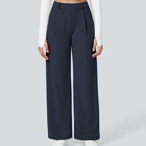Halara High Waisted Side Pocket Straight Leg Work Pants